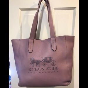 Coach leather tote bag